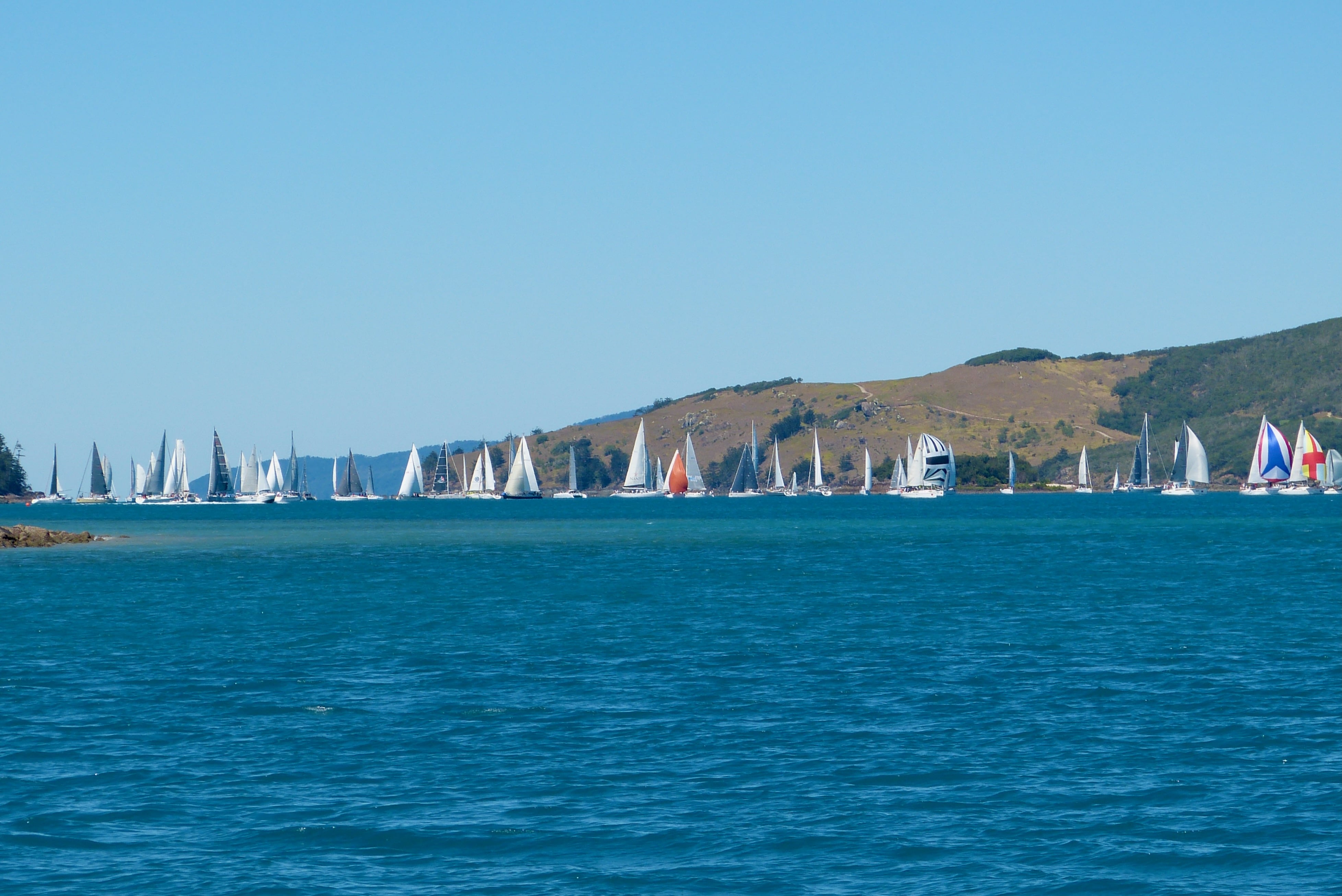 Wir kommen an und es ist Regatta